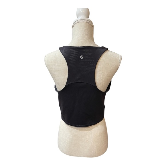LULULEMON BLACK Invigorate Racerback Training Tank Top Removable Pads size L(12) - Picture 4 of 16